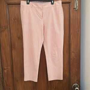 Seersucker cropped pants Ann Taylor size 12